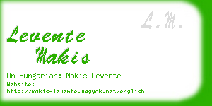 levente makis business card